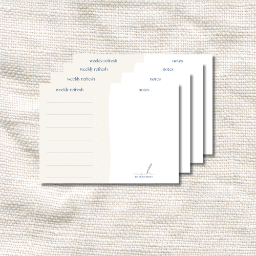 4 Weekly Refresh Lists & Stickers A5