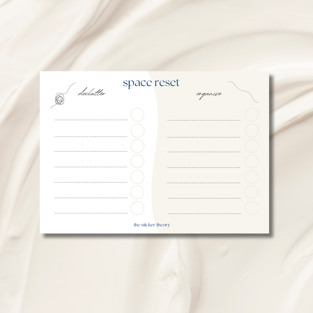 Space Reset & Stickers A4