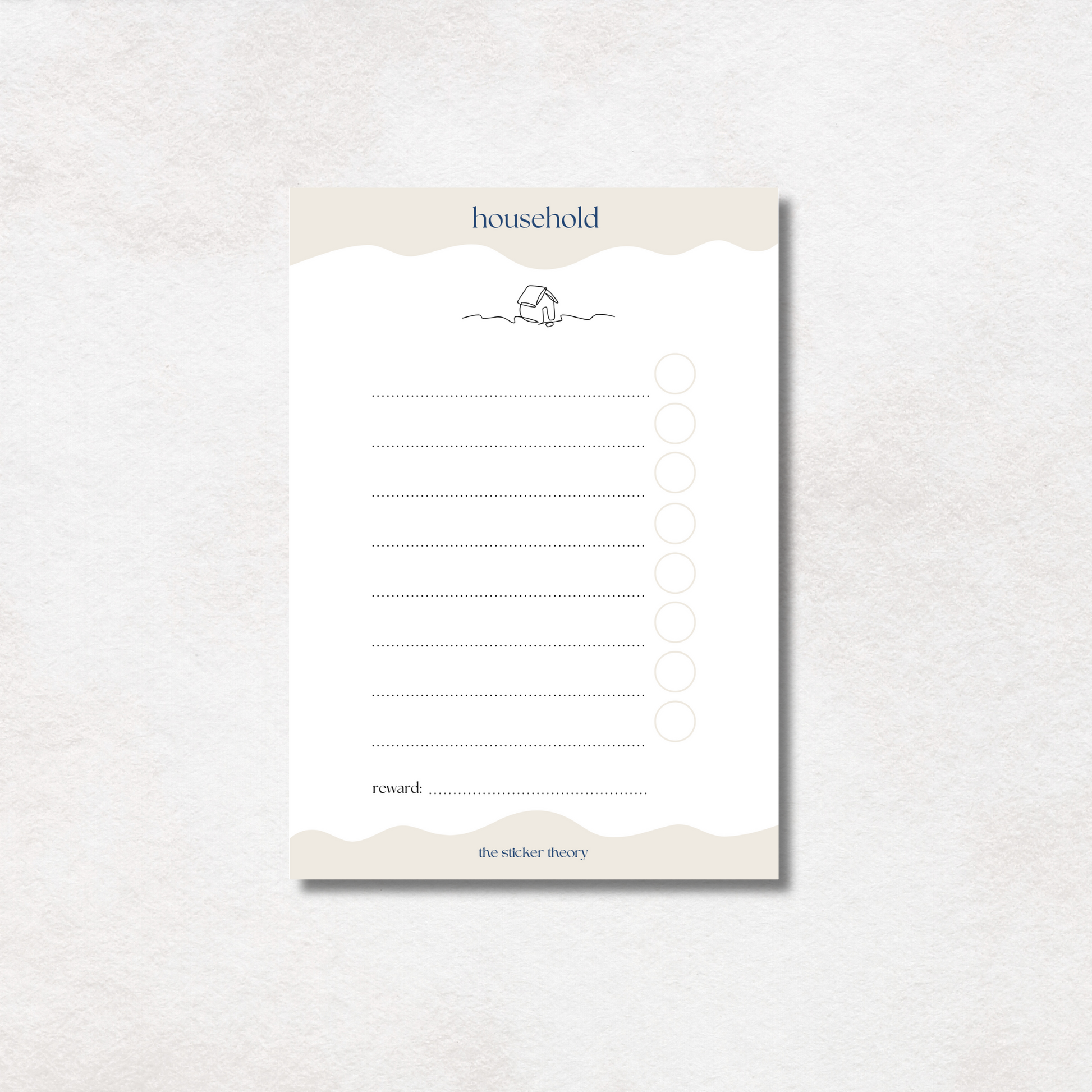 Household List & Stickers A4