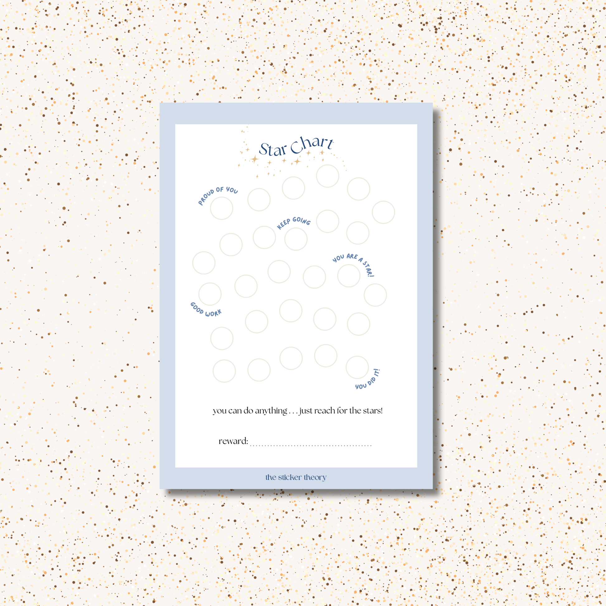 Children’s Star Chart & Stickers - Sky Edition A4