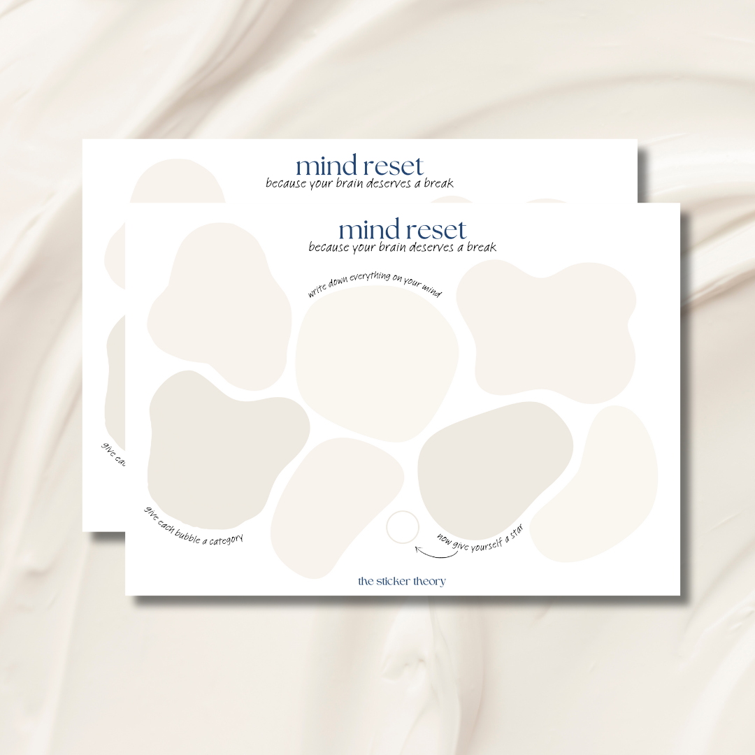 2 Mind Reset Charts & Stickers A4