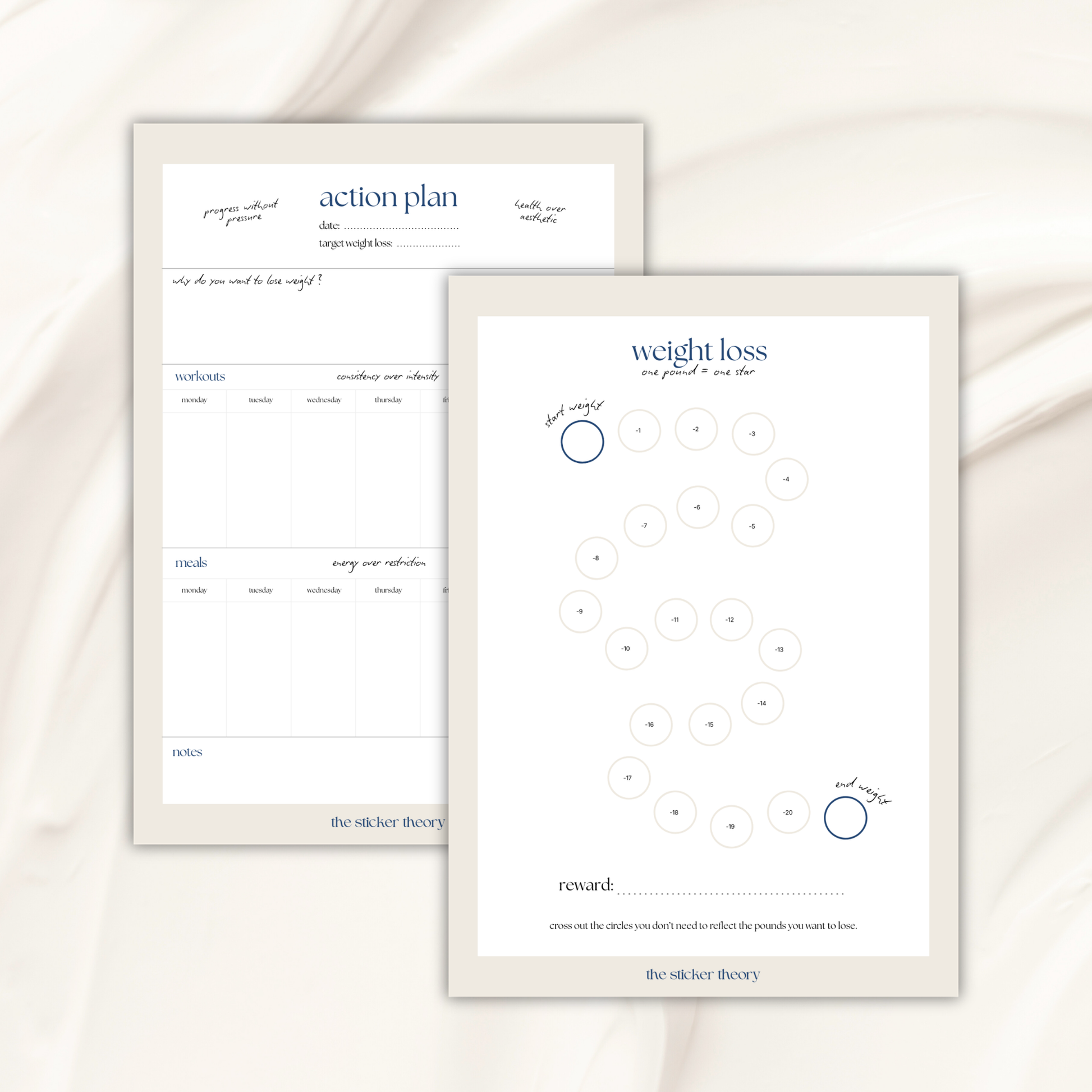 Weight Loss Tracker & Action Plan